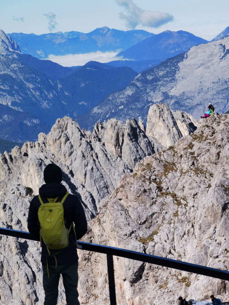 Ausblick von der Nordkette Innsbruck auf das Karwendel